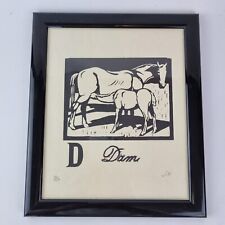 Limited Edition Print Horse & Foal "Dam" 10/100 Signed "J. H."