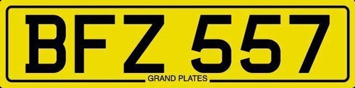 Dateless private number plate - dateless,