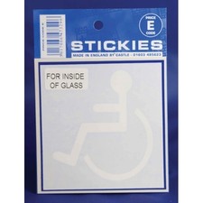Self Adhesive Blue Disabled