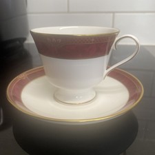 Spode Bordeaux Cup and Saucer Bone China Made In England Very Good Condition