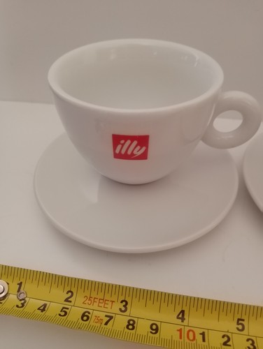 Illy coffee cup saucer red - coffee,