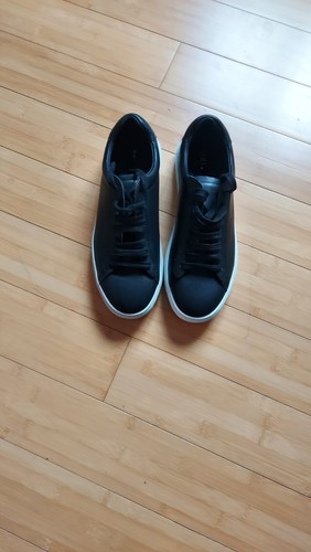 Reiss mens black low tops - reiss,