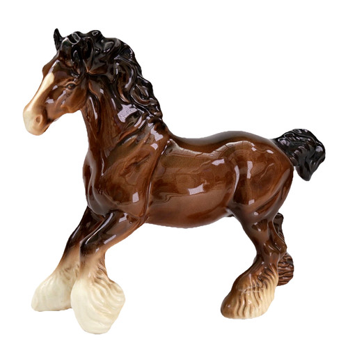 Beswick cantering shire horse - beswick,