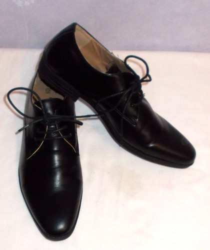 Men black lace shoes - black, uk