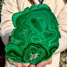 1.6LB Natural malachite slices