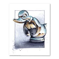 Signed CONVOY Rubber Duck Mack Truck Hood Ornament Poster Print Art 11x14