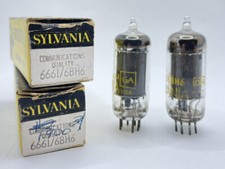 Sylvania 6BH6 6661 Tube Pair