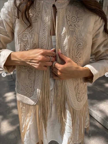 Zara collection fringed - zw,