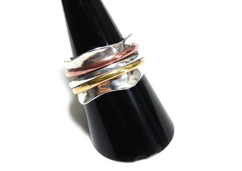 Abstract silver 925 tri - silver,
