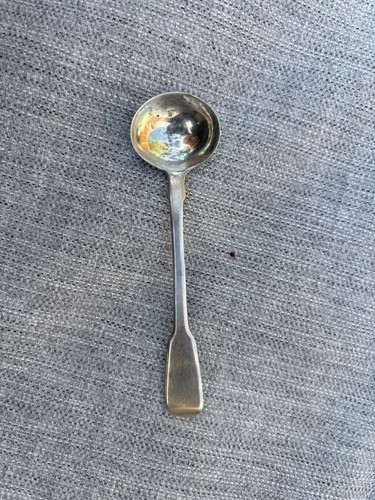 George iii silver salt - salt, spoon