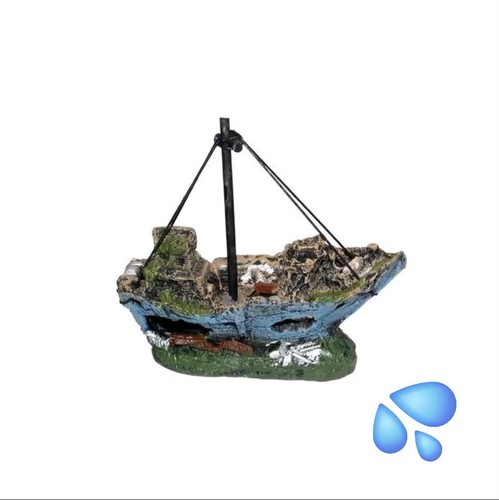 Shipwrecked sailing ship with - shipwrecked,