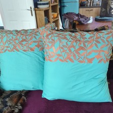 Descamp large square cushion / pillow case covers  x 2 in EXCELLENT CONDITION. 