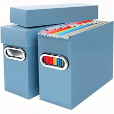 File Organizer Box with Lid &