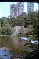35mm Slide 1976 Durham Cathedral And city view River 