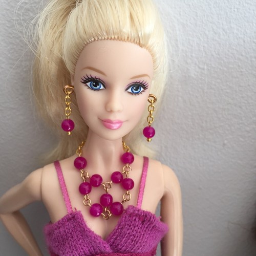 Doll jewellery set handmade - doll,