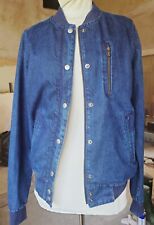  Destroyer Bomber Nike Denim Zip Up Retro Jacket Coat uk size M