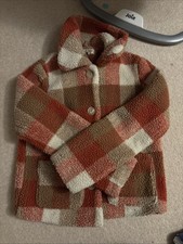 Miss Selfridge Check Coat Size