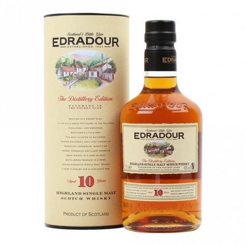 Edradour year old whisky - old,