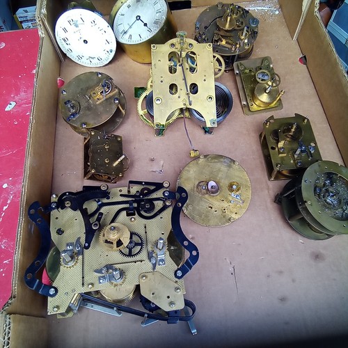 Antique clock movements all - antique, 11