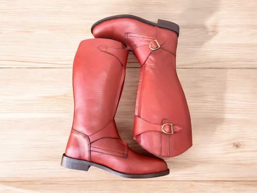 Brown riding boots - riding,