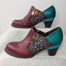 Socofy Leather Ankle Booties