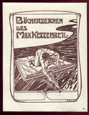 EX-LIBRIS bookmark. Max trowel