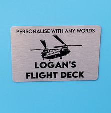 Personalisd Pilot Sign, Flight