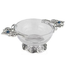 Stunning Pewter & Glass Celtic