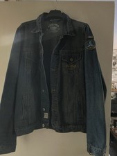 HARD ROCK CAFE LONDON DENIM JACKET SIZE LARGE IN GOOD CONDITION