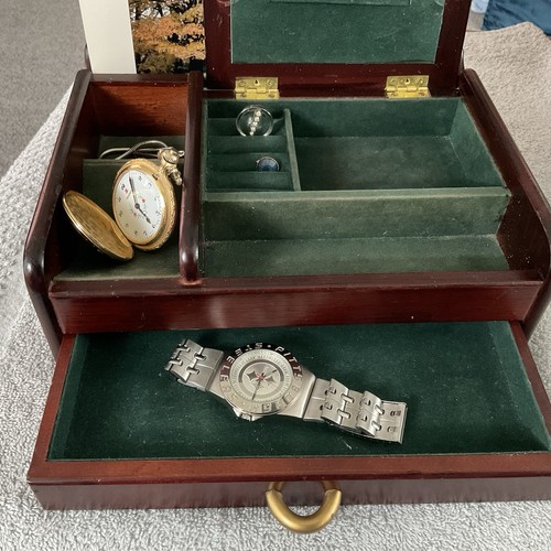 Men wooden jewelry valet - jewelry, /valet