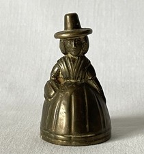 Vintage ~6.5cm Brass Elizabethan Lady Style Bell MISSING ITS CLAPPER #64