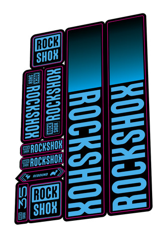 Rockshox fork decal kit - rockshox,