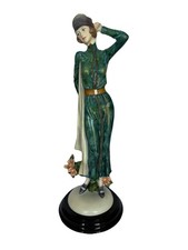 Vintage Leonardo Collection 1920’s Lady With Fur Collar Jacket