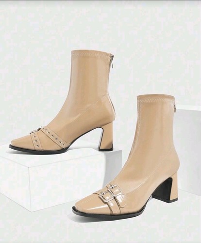 Women faux leather - faux, boots