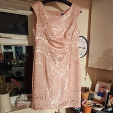 Pink Connected Apparel Dress / Size-14 VGC. 38 from top to bottom           