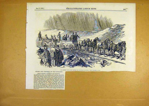 Original old antique - old, print