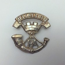 SOLID SILVER SOMERSET LIGHT INFANTRY REGIMENT JELLALABAD  MILITARY CAP BADGE