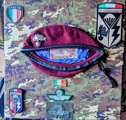 Italian army maroon military - italian,