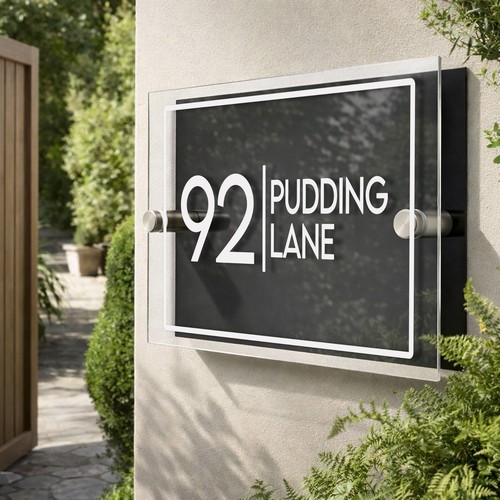 House number plaques - house,