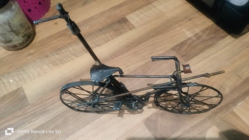 Vintage metal model - , bicycle