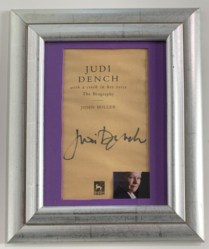 Judi dench autograph signed - judi,