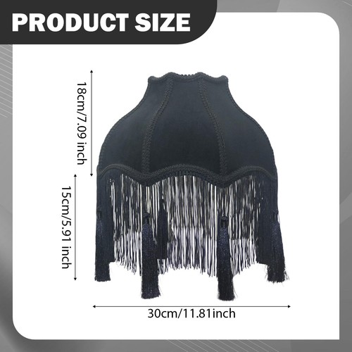 Velvet lamp shade bell - shade,