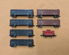 Atlas and Bachmann American box car and bobber caboose job lot (N scale)