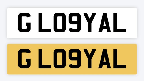 Loyal private number plate - loyal,