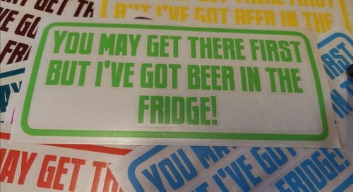Funny camper van vinyl decal - van,