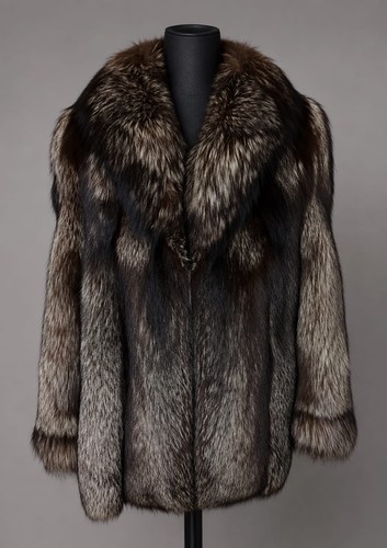 Genuine silver fox - silver, fur