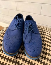 Blue Suede Brogues Ask The Missus Brand Size 41 Worn Once