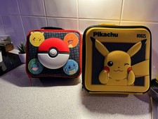 x2 Joblot bundle Pokemon Pikachu School Lunch Bag box Official Boys Girls Beach