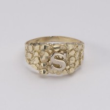 SOLID 10K Yellow White Gold