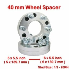 1/2-20RH 5x5.5 to 6x5.5 Wheel
